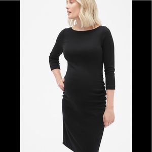 Maternity modern boatneck dress